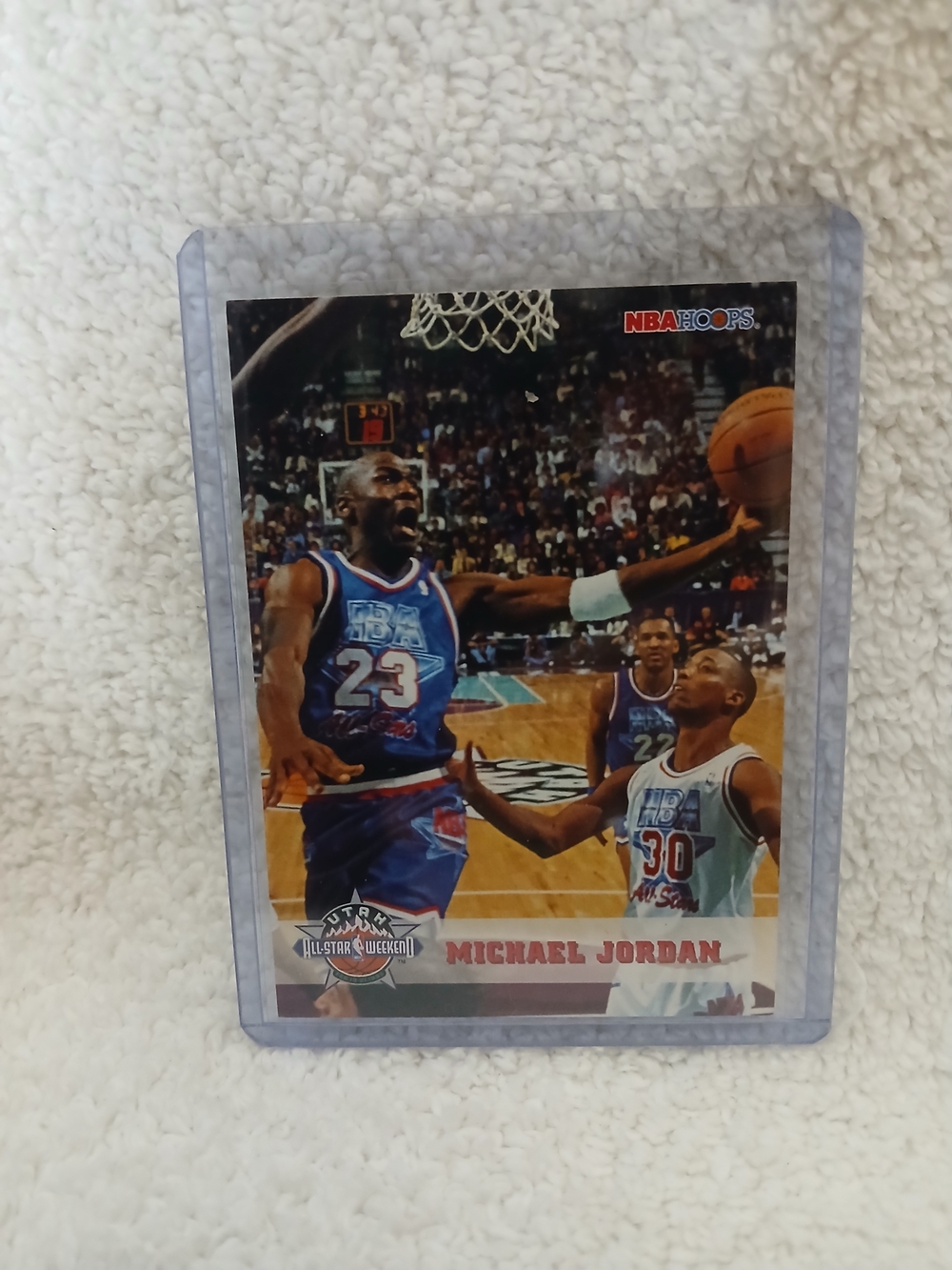 Michael Jordan Basketball Trading Card - Blue